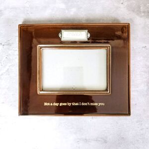 Grasslands Road Ceramic Glaze Dog Memorial Photo Frame Paw Prints On My Heart